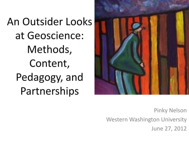 An Outsider Looks at Geoscience