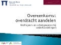 Overeenkomst overdracht aandelen