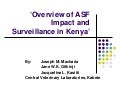Overview of ASF impact and surveillance in Kenya