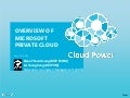 Overview Of Microsoft Private Cloud