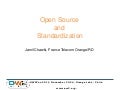 Open Source and Standardization