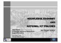 Ozgur Uckan - Knowledge Economy & ICT Policies
