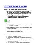 Ozone boulevard
