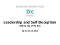 Leadership and Self-Deception