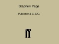 Publishing Innovators: Faber and Faber | Stephen Page