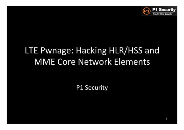 Philippe Langlois - LTE Pwnage - P1security