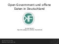 Open Government und offenen Daten in Deutschland