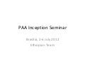 PAA Africa Programme Inception Workshop - Ethiopia presentation