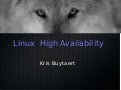 Linux-HA with Pacemaker