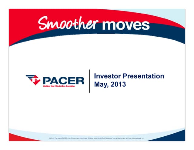 Pacer International, Inc. video
