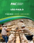 Investimentos do PAC no estado de SP, balanço de janeiro a abril de 2009
