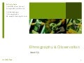 Ethnography &amp; Observation in Applied Marketing Research
