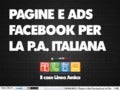 Pagine e Ads Facebook per la Pubblica Amministrazione italiana. Il caso Linea Amica.