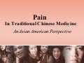 Pain in TCM