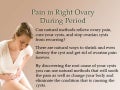 Pain In Right Ovary During Period