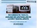 Recursos TIC para el análisis de los paisajes en ESO y Bachillerato
