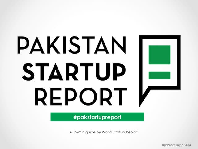Pakistan Startup Report