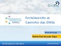  Fortalecento os Caminhos das ONGS