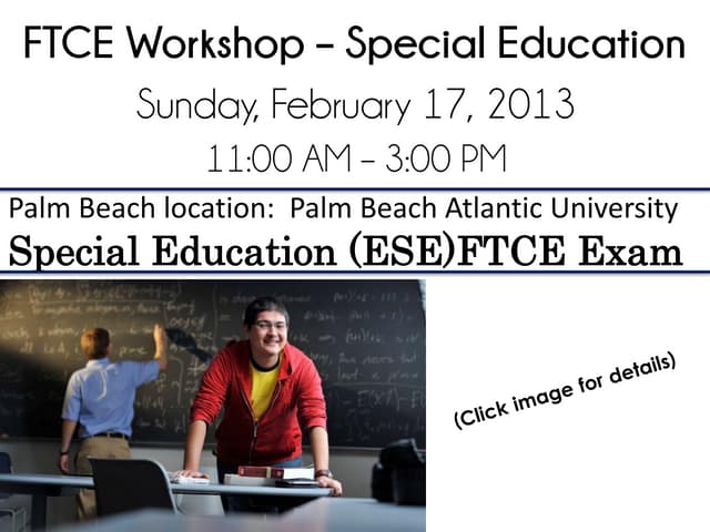 FTCE ESE Workshop 