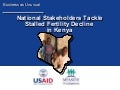 National Stakeholders Tackle Stalled Fertility Decline in Kenya