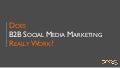 Does B2B social media marketing really work? - Lara Ermacora - #pwes3
