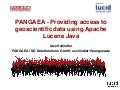 Pangaea   providing access to geoscientific data using apache lucene java