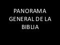 Panorama general de la biblia 1