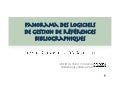 Panorama des logiciels de gestion de références bibliographiques