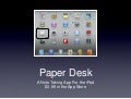 Paper desk