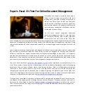 Paper is passé  it’s time for online document management