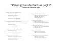 Paradigmas da comunicacao