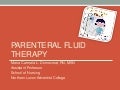 Parenteral fluid therapy