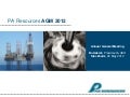 PA Resources AGM 22 May 2012