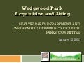 Wedgwood Parks Presentation