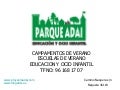 PARQUE ADAI CAMPAMENTOS Y ESCUELA DE VERANO EN VALENCIA 