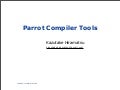 Parrot Compiler Tools