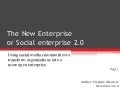 Part 1 Social Entreprise 2.0 By V Glaenzer