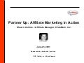 Partner Up, Affiliate Marketing In Action