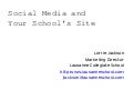 Partnering Social Media And Your Schools Web Site