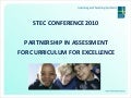 Partnership in Assessment for Curriculum for Excllence