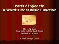 Parts of Speech:  Nouns