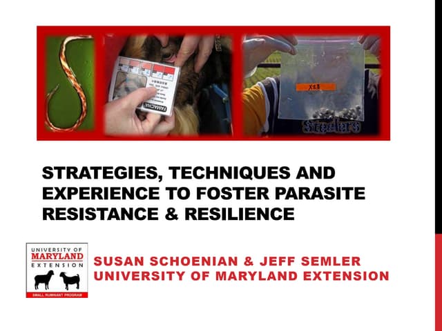 FosteringParasiteResistance