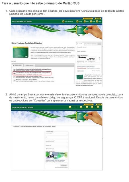 Passo-a-passo do portal do cidadão