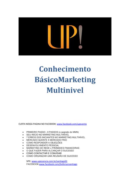 Passos do Marketing Multinível