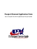 Passport Renewal Application