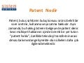 Patent Nedir?