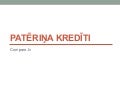 Patēriņa kredīti