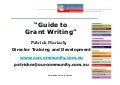 Patrick Moriarty Grants Writing Presentation