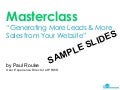 Paul Rouke Website Improvement Masterclass - Sample
