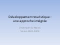 Développement touristique: une approche intégrée